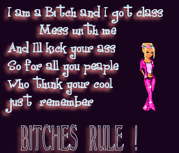 MySpace bitch Comments